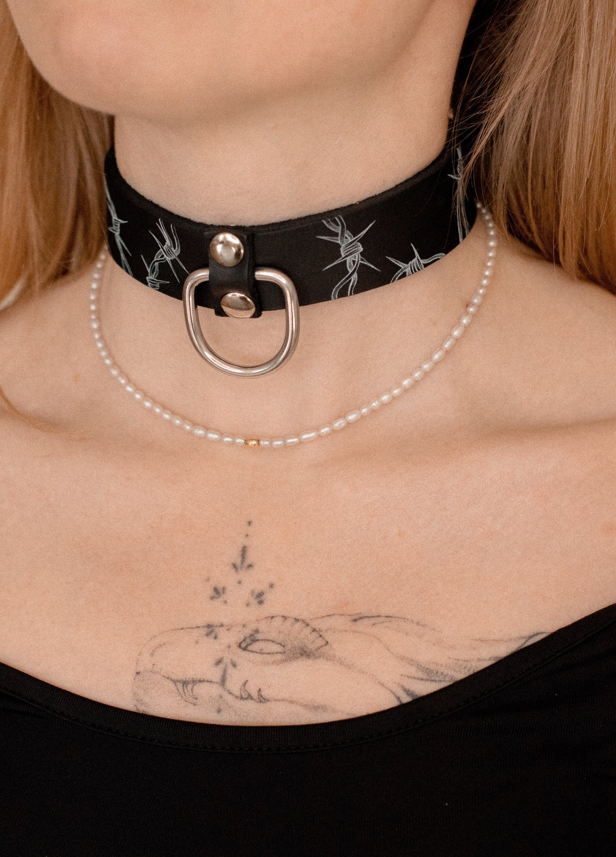 Leather choker